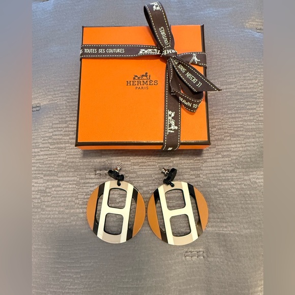 Hermès H Equipe earrings - Picture 1 of 2